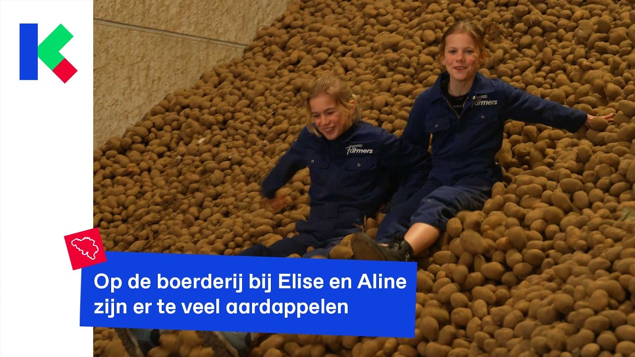 Op de boerderij bij Elise en Aline zijn er te veel aardappelen
