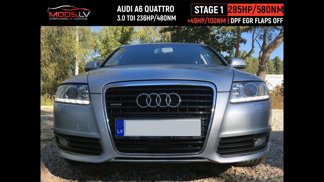 (ModS.lv) - Audi A6 C6 3.0tdi ЧИП ТЮНИНГ + удаление DPF/EGR/FLAPS/EGT/DTC