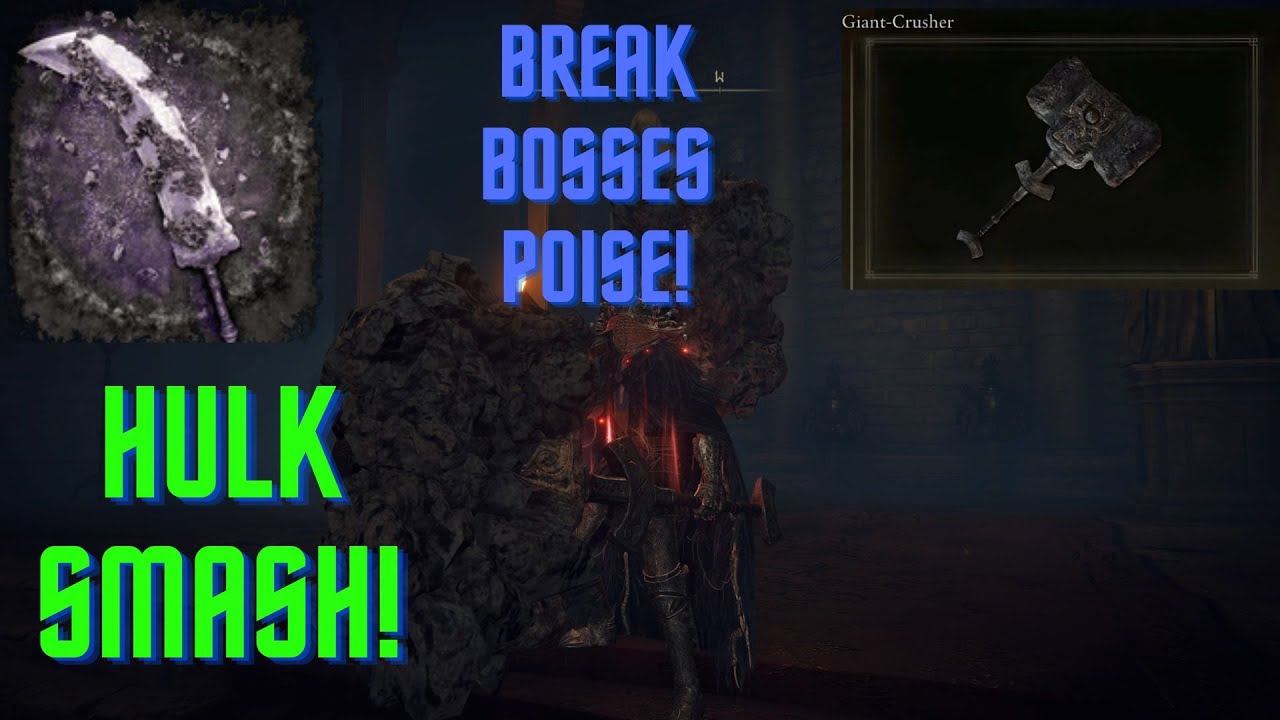Giant Crusher!  Cragblade Ash of War Build! - Elden Ring (1.05)