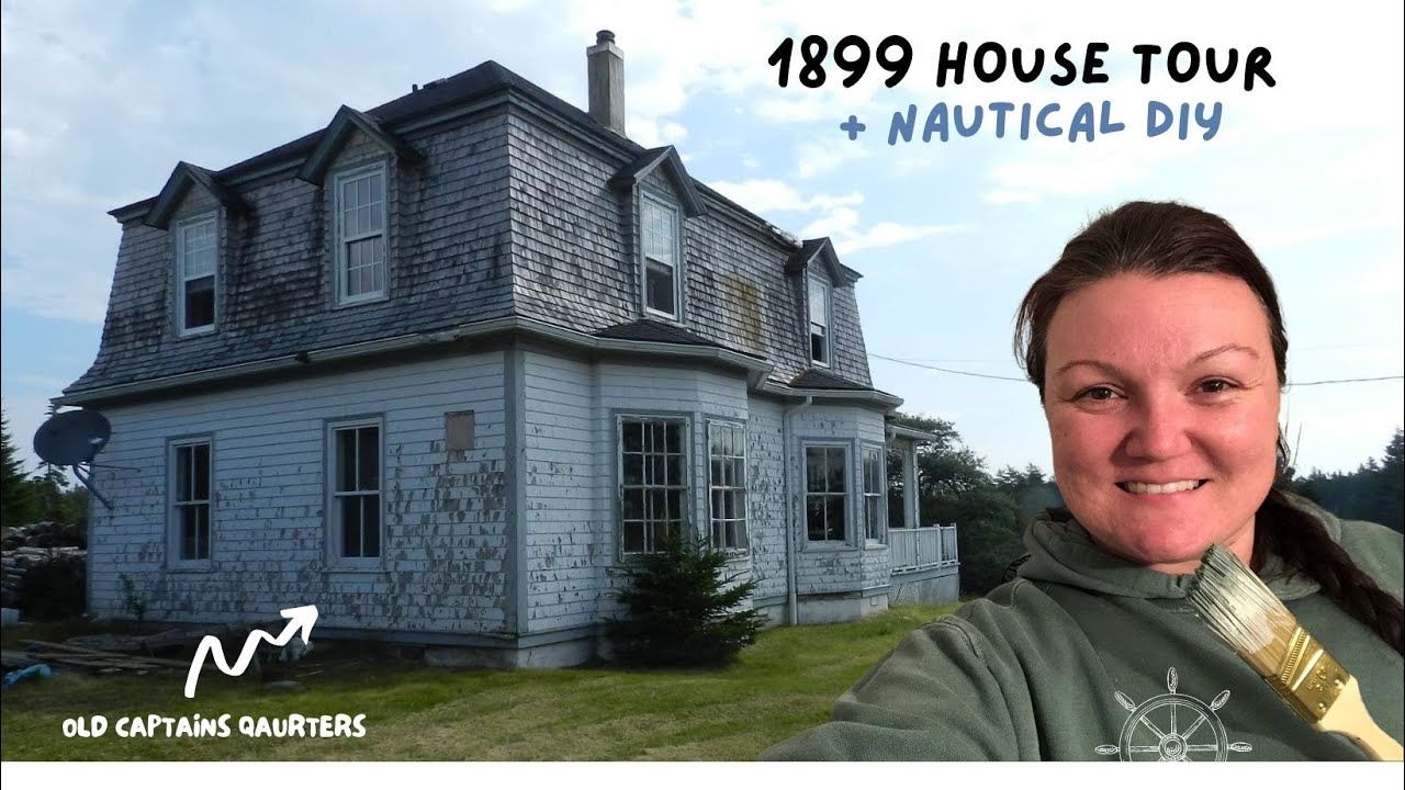 1899 Captains Quarters Abandoned Home ORIGINAL tour! + Nautical decor DIY | Elysia English