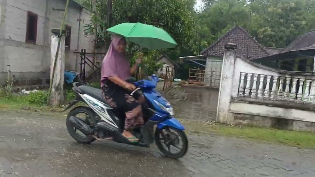 @light rain in the countryside