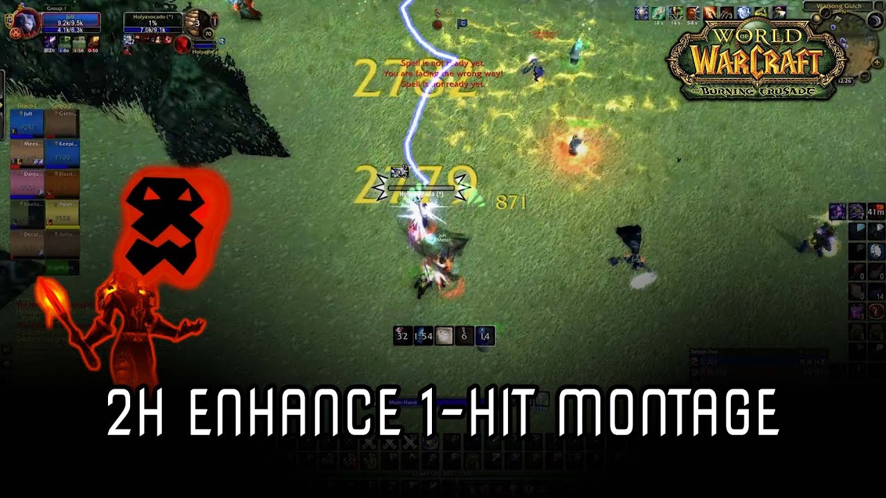TBC Classic 2H Enhance Shaman PVP | 1-HIT MINI MONTAGE!!