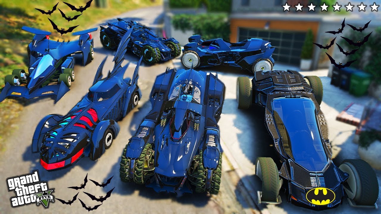 GTA 5 - Stealing The Batman's Heavy Batmobiles With Franklin GTA 5 RP!