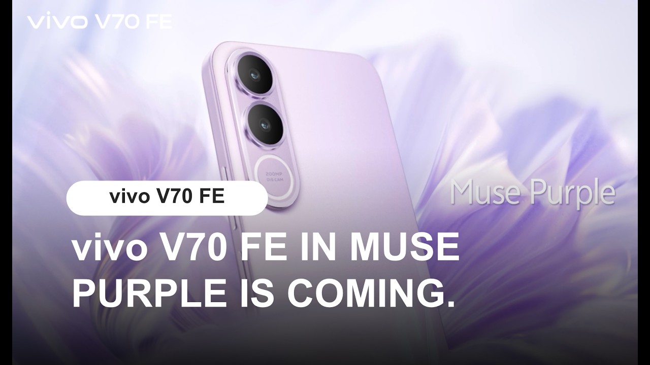 vivo V70 FE IN MUSE PURPLE IS COMING💜✨