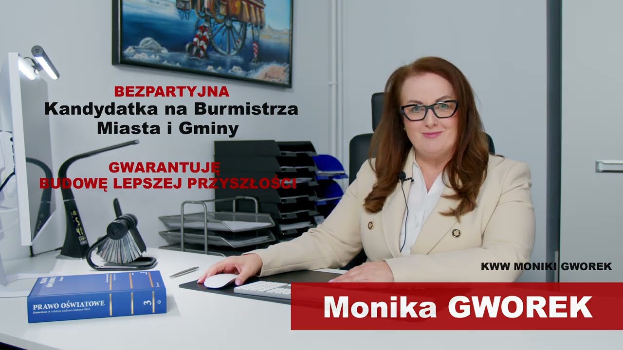Monika Gworek, kandydatka na burmistrza miasta i gminy Stąporków. Spot wyborczy