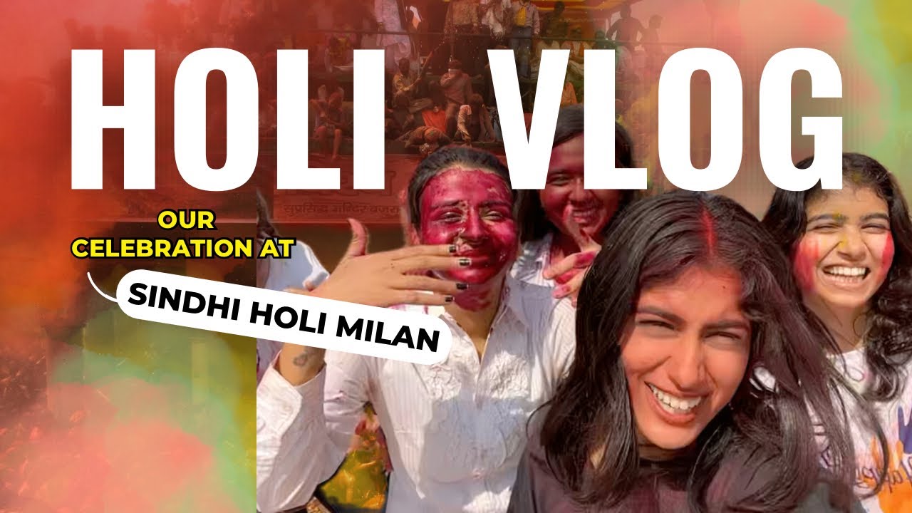 Holi me bhoot bana dala | Holi vlog | 2025holi celebration 🎉 | Sindhi Holi Milan 💕