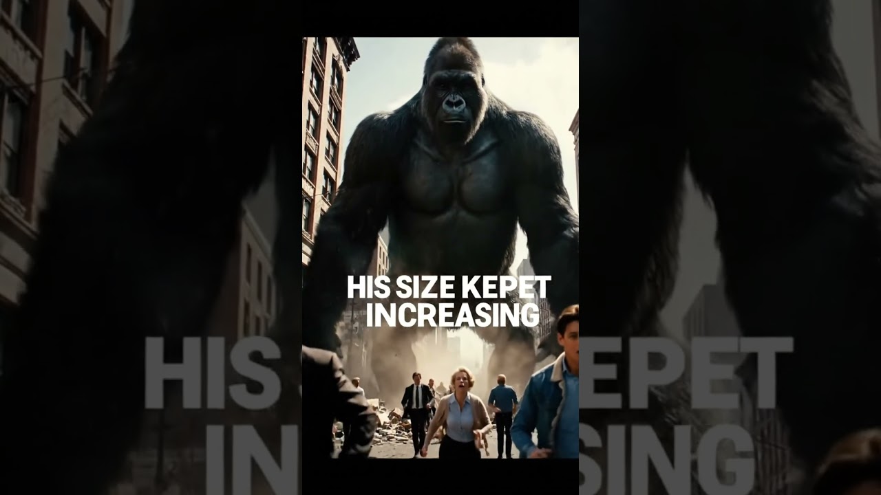 King Kong Size Evolution 😱 He Never Stopped Growing! #SizeEvolution #youtubeshorts #shorts