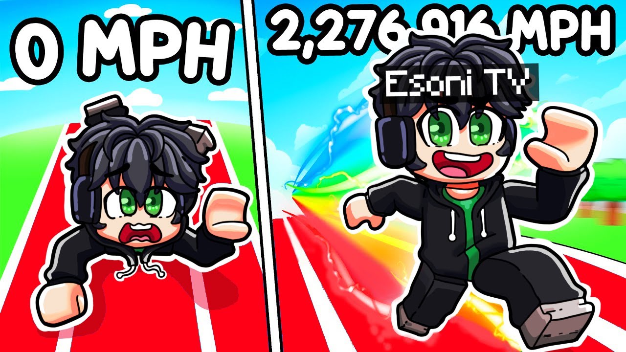 Esoni Ran 2,276,916 MPH to be the FASTEST in Speed Simulator