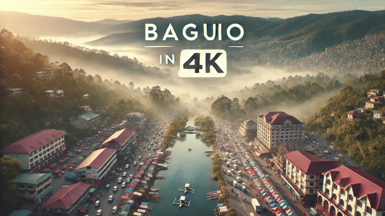Baguio : Exploring the Enchanting City in the Clouds | A 4K Drone Adventure, Drone Footage