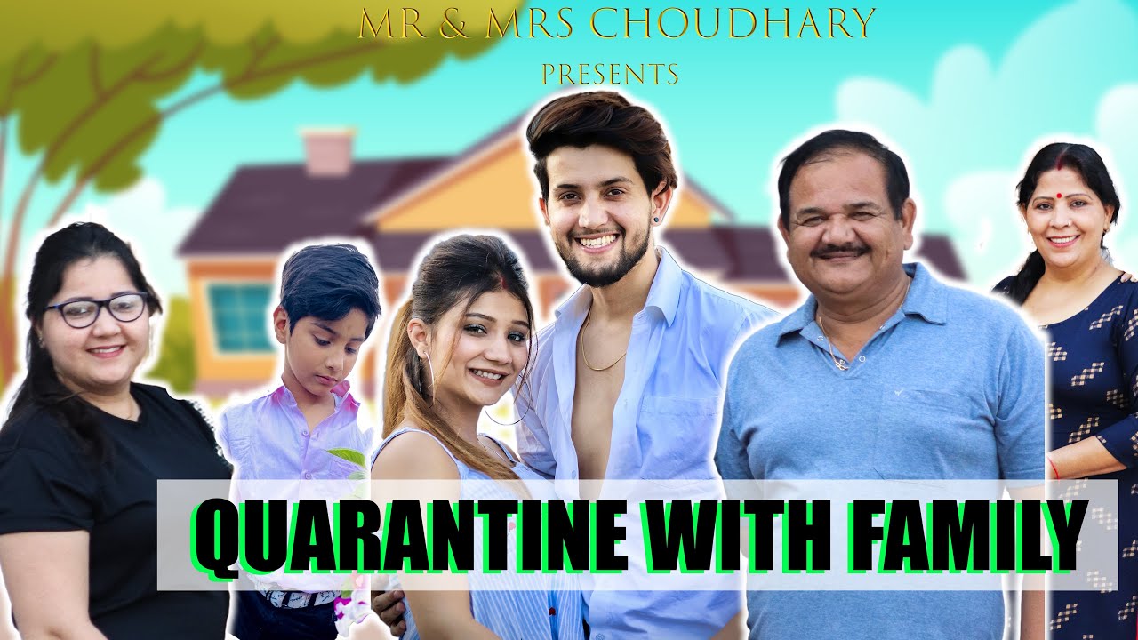 Quarantine With Family | Full Day Routine | Vivek Choudhary ft. Khushi punjaban