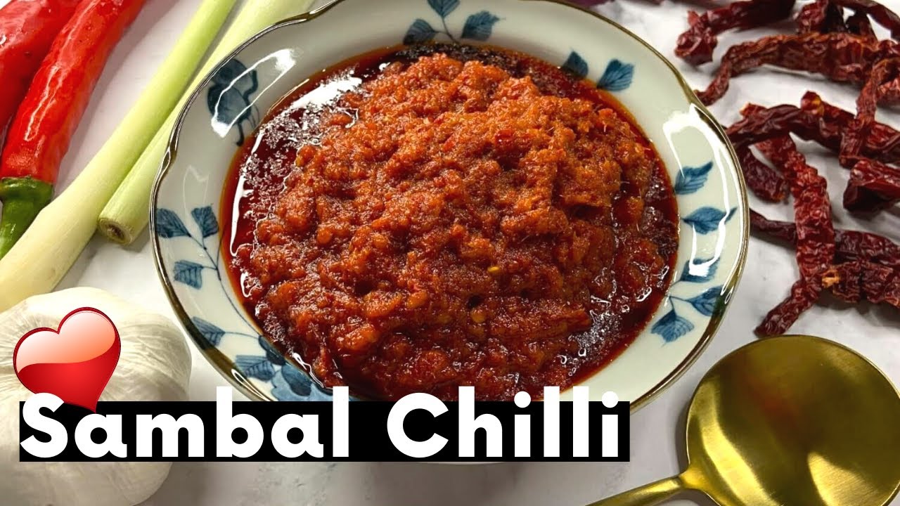 Sambal Chilli Recipe | Singapore Sambal Chilli | Sambal Tumis | 参巴辣椒酱
