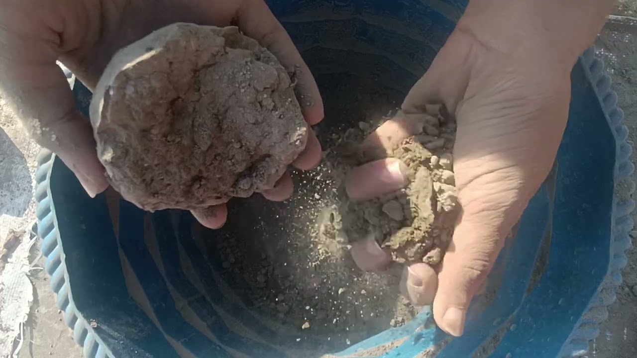 Cotton soft Pure Mud Dry Crumbling clay pot ASMR #asmr #clay#oddlysatisfying #sleepaid #stressrelief