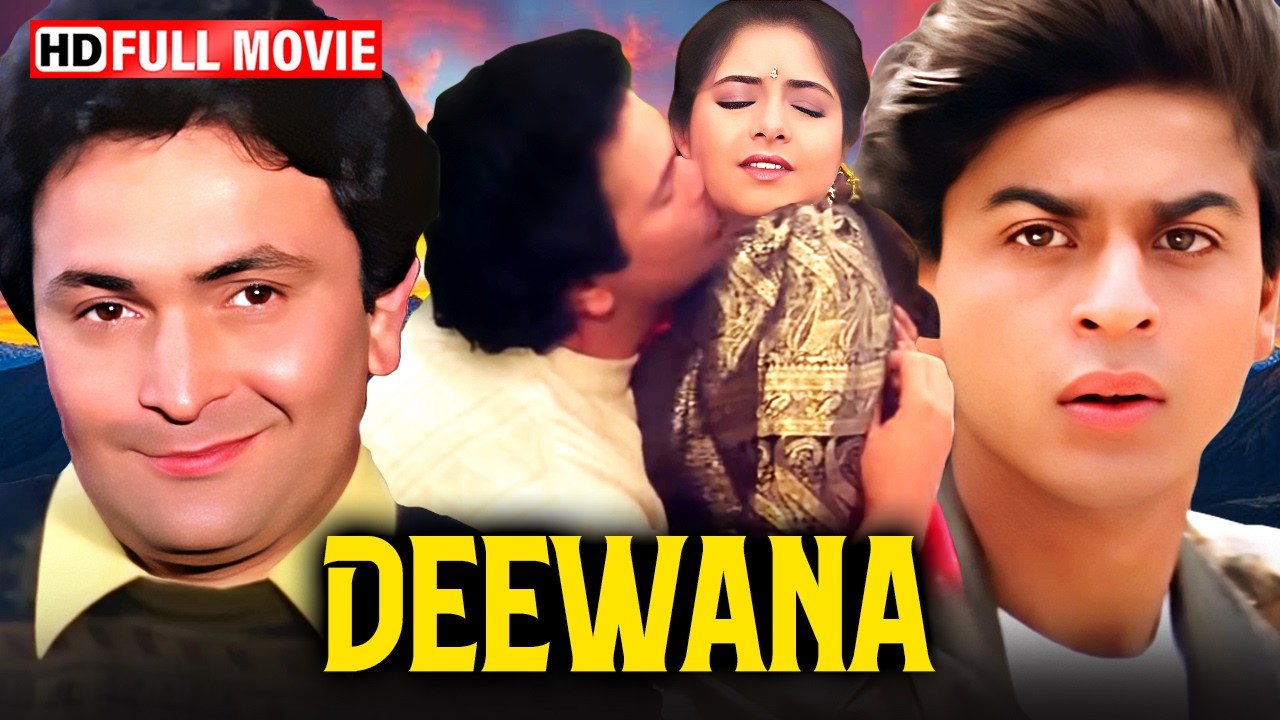 SRK Iconic 90s Romance 💖 | Deewana (1992) Full Movie HD | Rishi Kapoor | Divya Bharti