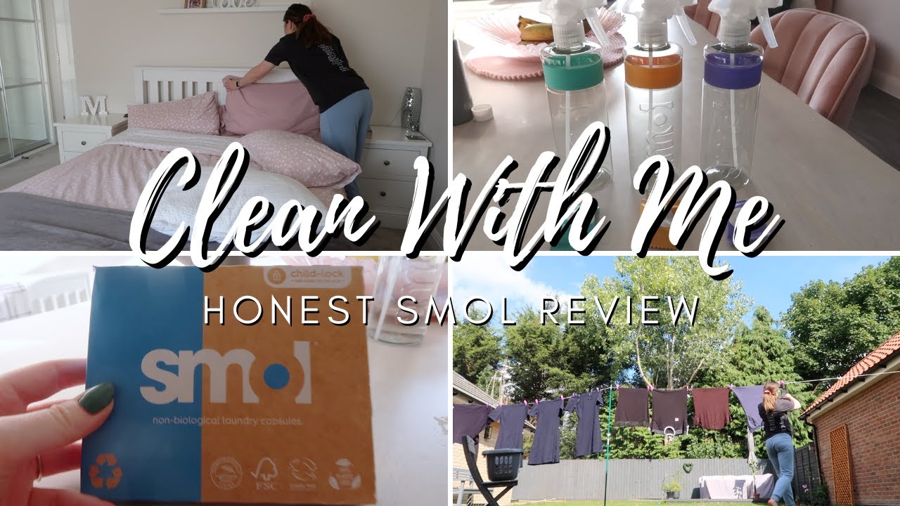 CLEAN WITH ME! TESTING OUT SMOL PRODUCTS AND HONEST REVIEW | ECO FRIENDLY PRODUCT | DISCOUNT CODE