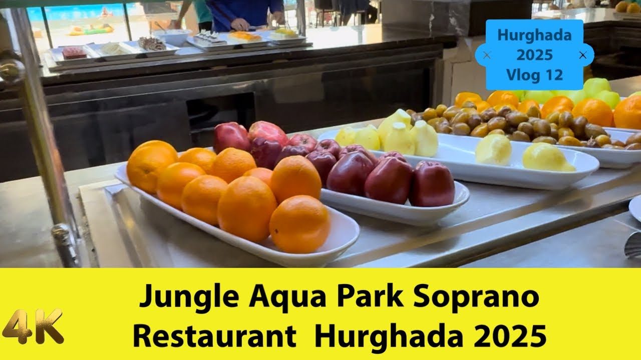Jungle Aqua Park Soprano Restaurant Hurghada 2025 vlog 12