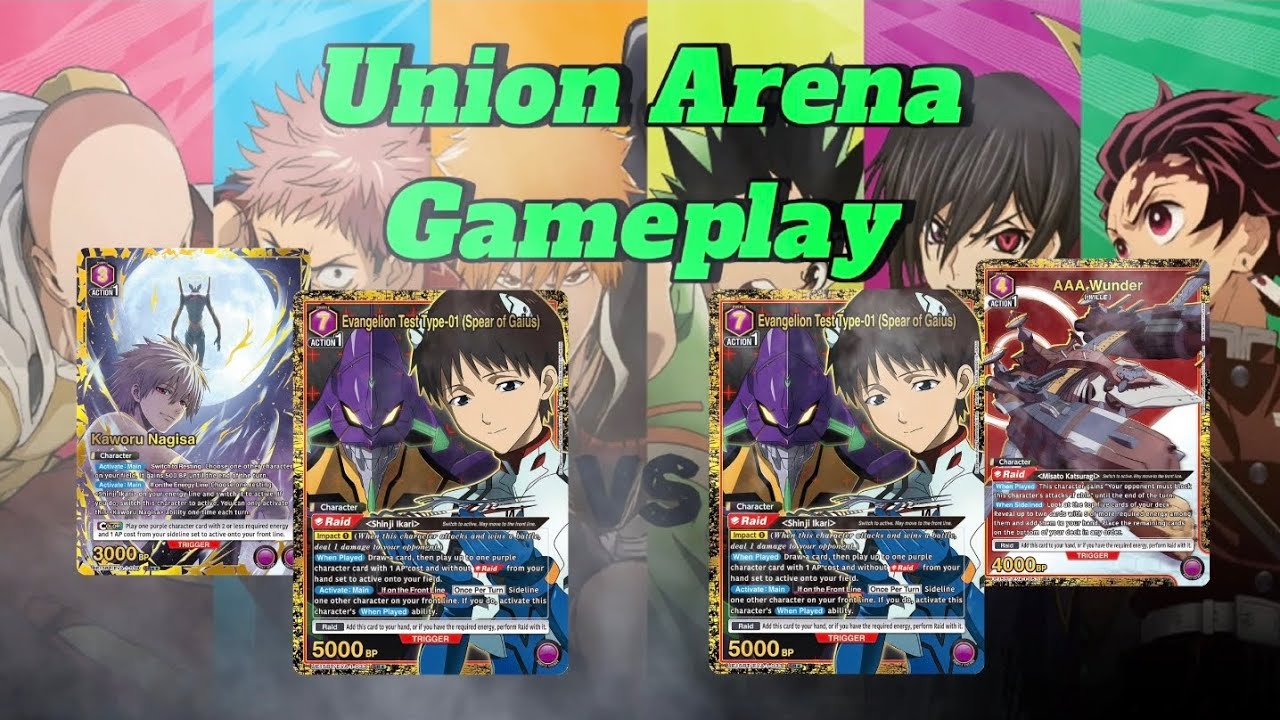 Union Arena (Free Play) [Evangelion] Purple Shinji vs Purple Shinji 