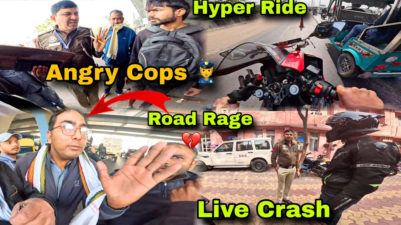 Hero Xtreme 125r Total loss 😭|| Road Rage Hyper Ride Gone Wrong || Cops vs Bikers