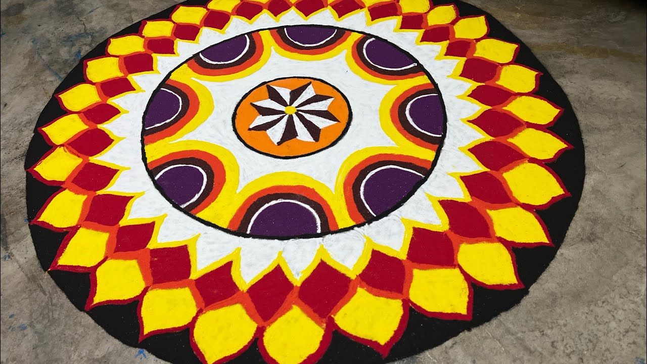 Sankranthi special 🌺🍀#rangoli #muggulu #creative #art #viral #trending #beautiful 