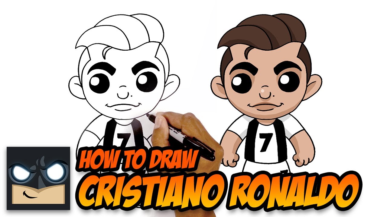 How to Draw Ronaldo | Cartooning Club Tutorial