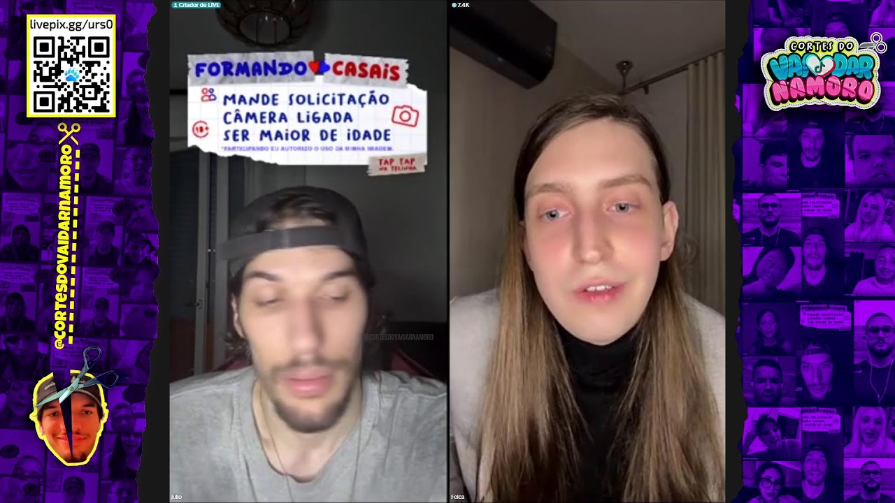 LIVE - VAI DAR NAMORO! PARTICIPAÇÃO FELCA! - COM JULIO