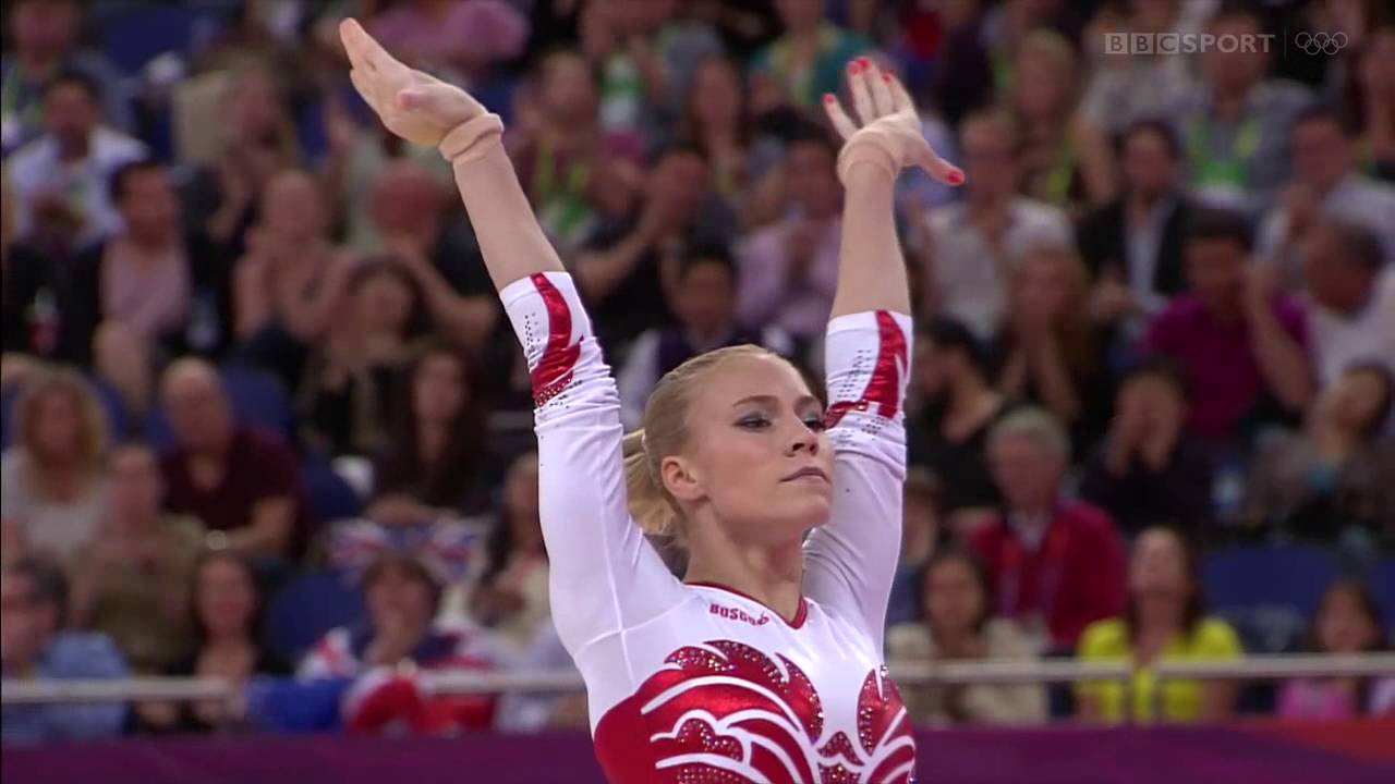 Ksenia Afanasyeva: Floor Exercise London 2012 Team Final (BBC 50fps)