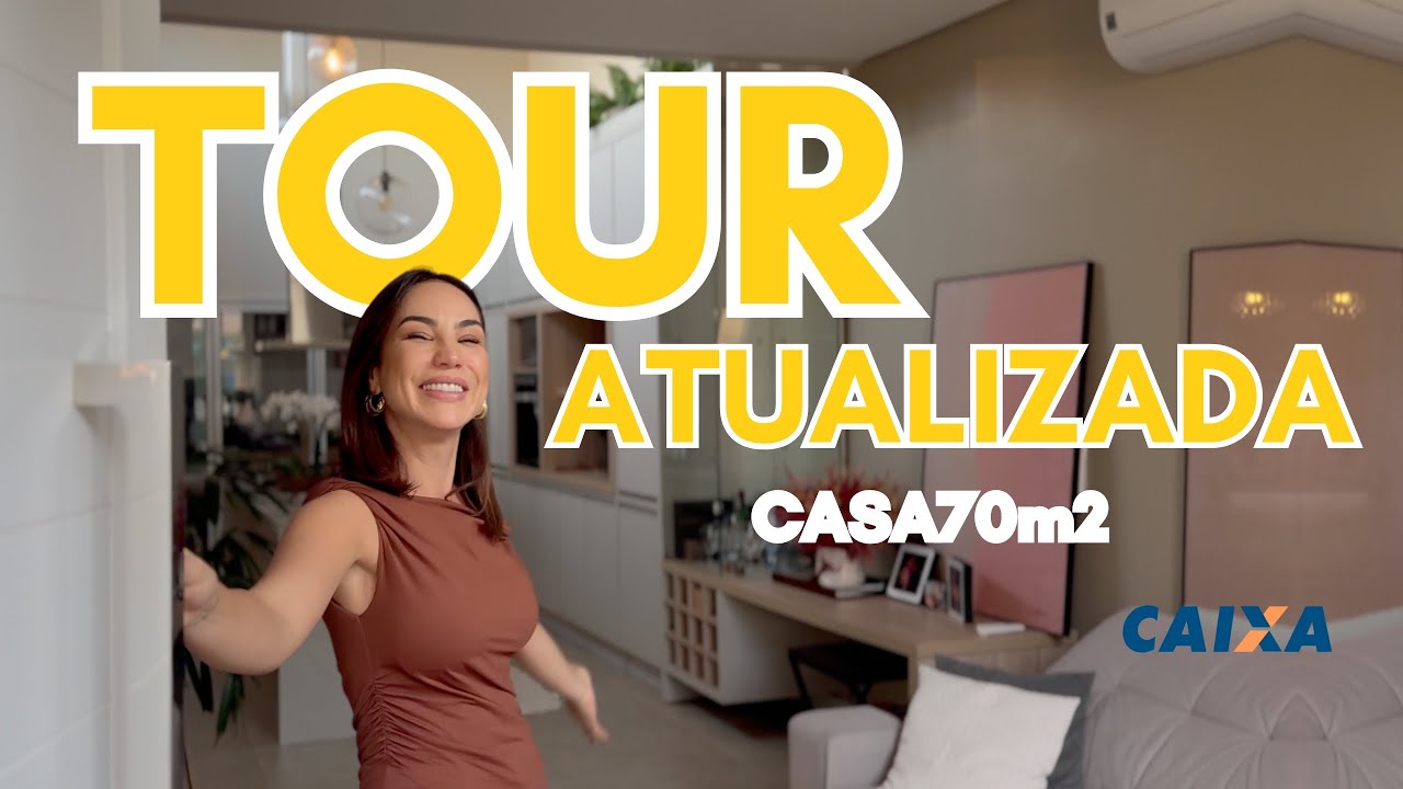 TOUR ATUALIZADA CASA 70M2 / financiamento caixa.