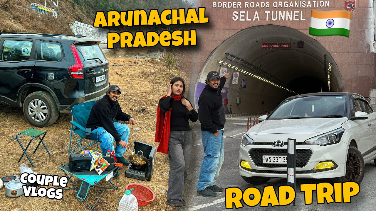 COUPLE ROAD TRIP TO ARUNACHAL PRADESH 😍 GUWAHATI TO MAGO VALLEY 🇮🇳