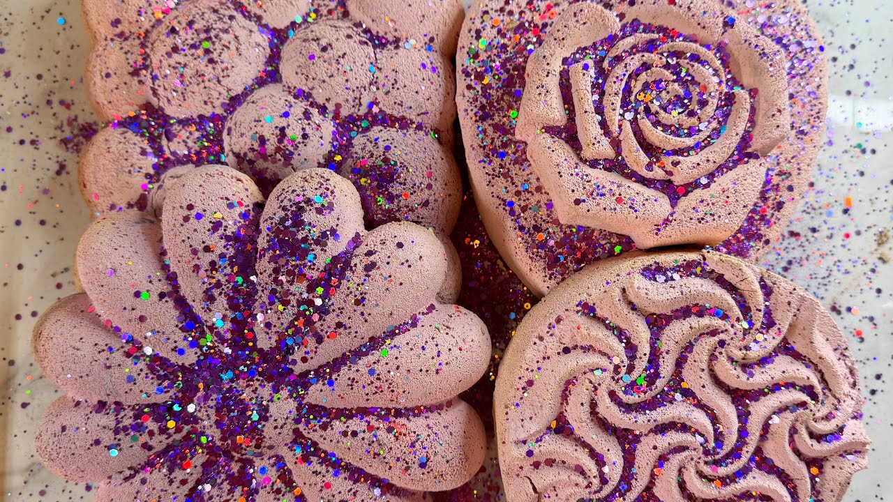 Gym Chalk Reforms with Purple Glitter ASMR • Oddly Satisfying • Sleep Aid