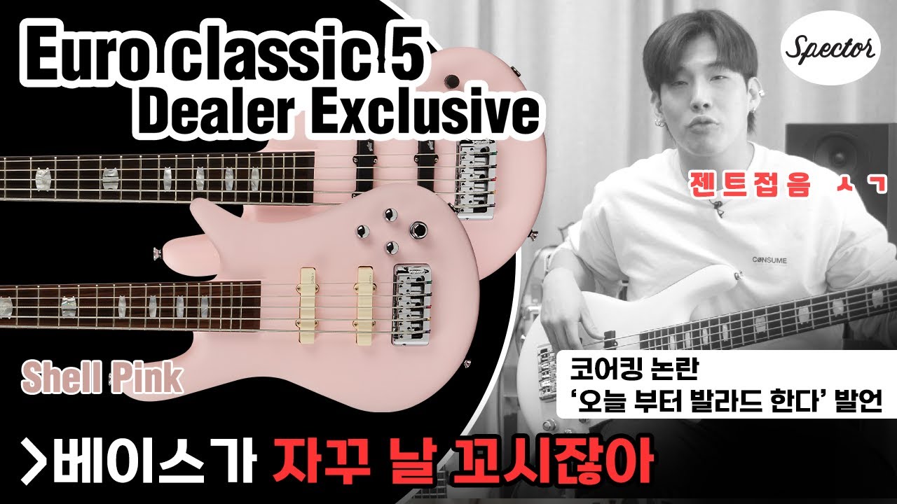 🎸 스펙터 핑크베이스 EURO Classic 5 Exclusive 리뷰 2편 | REVIEW by MUCL