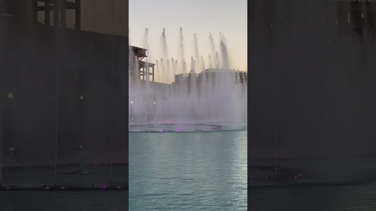Water fountain at al Kout mall Kuwait 🇰🇼! #shorts #trending #weekend #viral