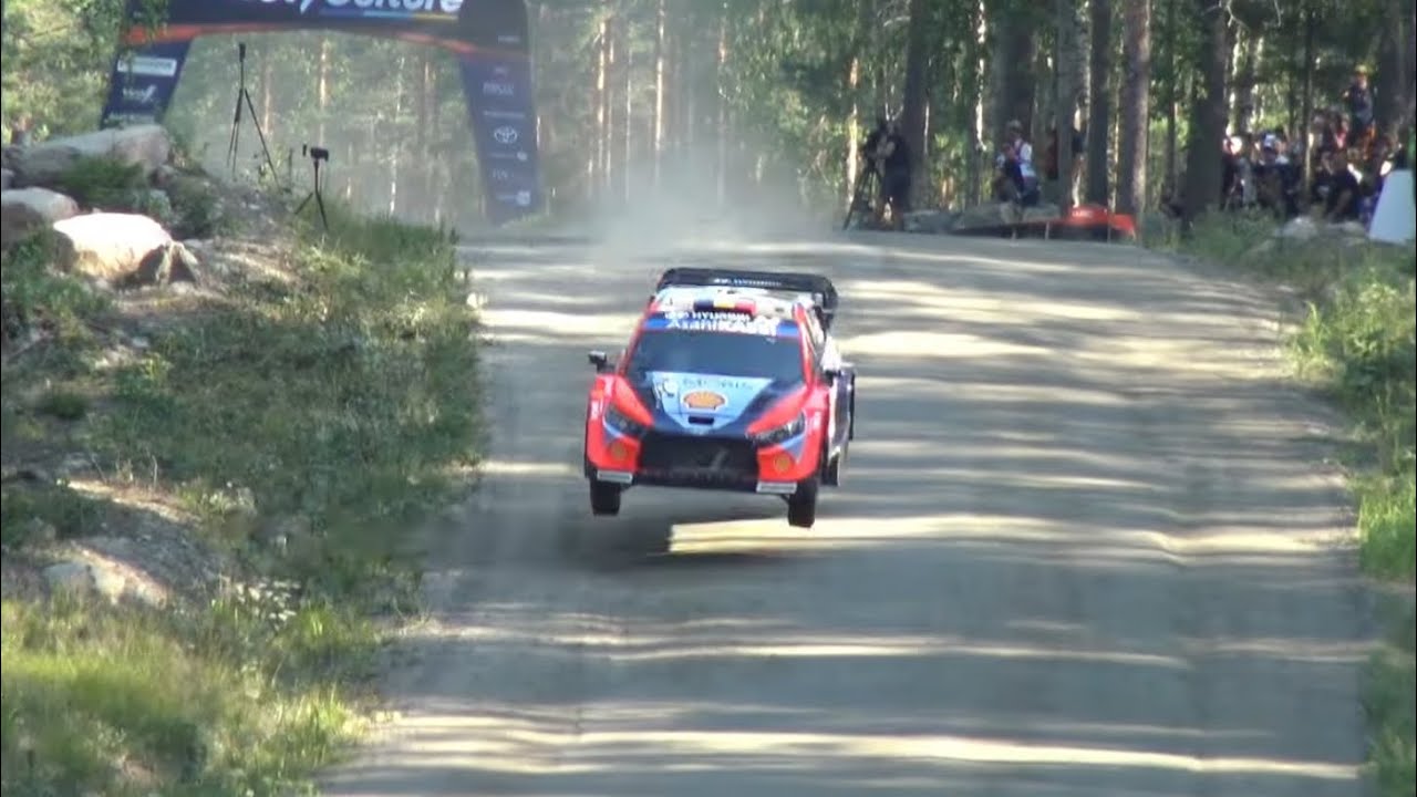 WRC Rally Finland Shakedown CRAZY Jumps & Action!!!