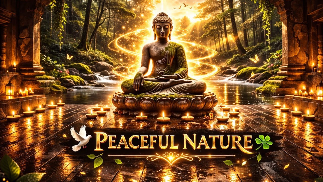 Peaceful Nature Sounds 🌊 Forest Meditation with Buddha |  Soul#PeacefulNature#BuddhaMeditation