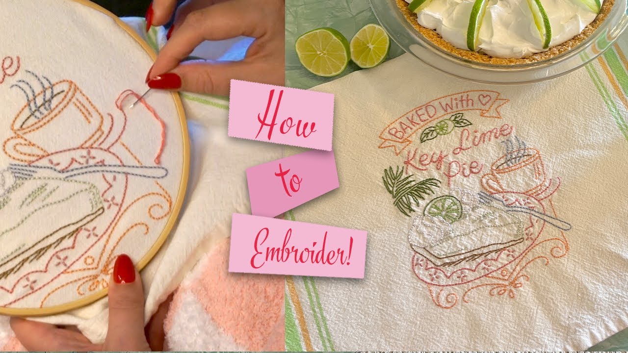 HOW TO EMBROIDER A TOWEL | BEGINNER'S GUIDE TO EMBROIDERY