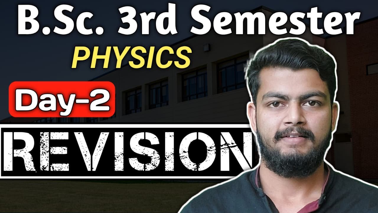 Physics bsc 3rd Semester. Electromagnetic Theory and Modern Optics Revision.