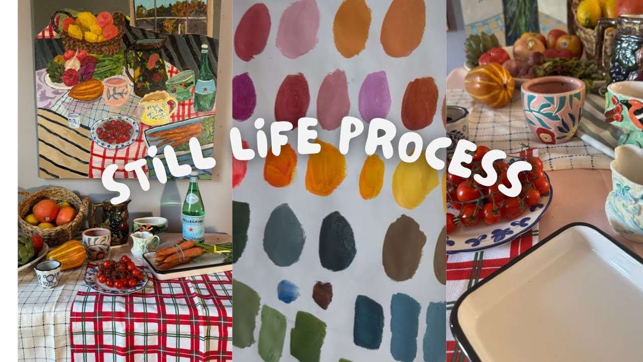 🎨 Bold Still Life Painting | Inspired by Mary Fedden & Henri Matisse