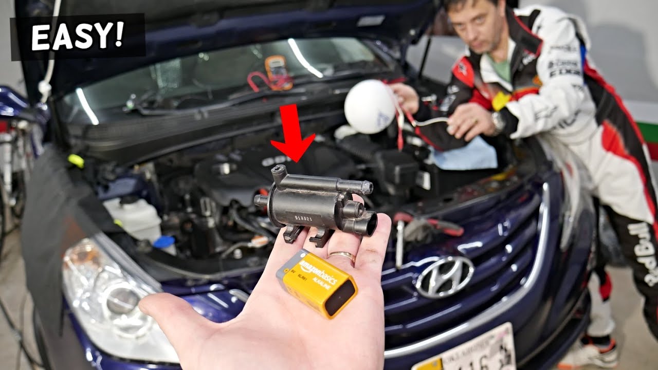 TEST PURGE CONTROL VALVE ON HYUNDAI SONATA. EVAP CODE
