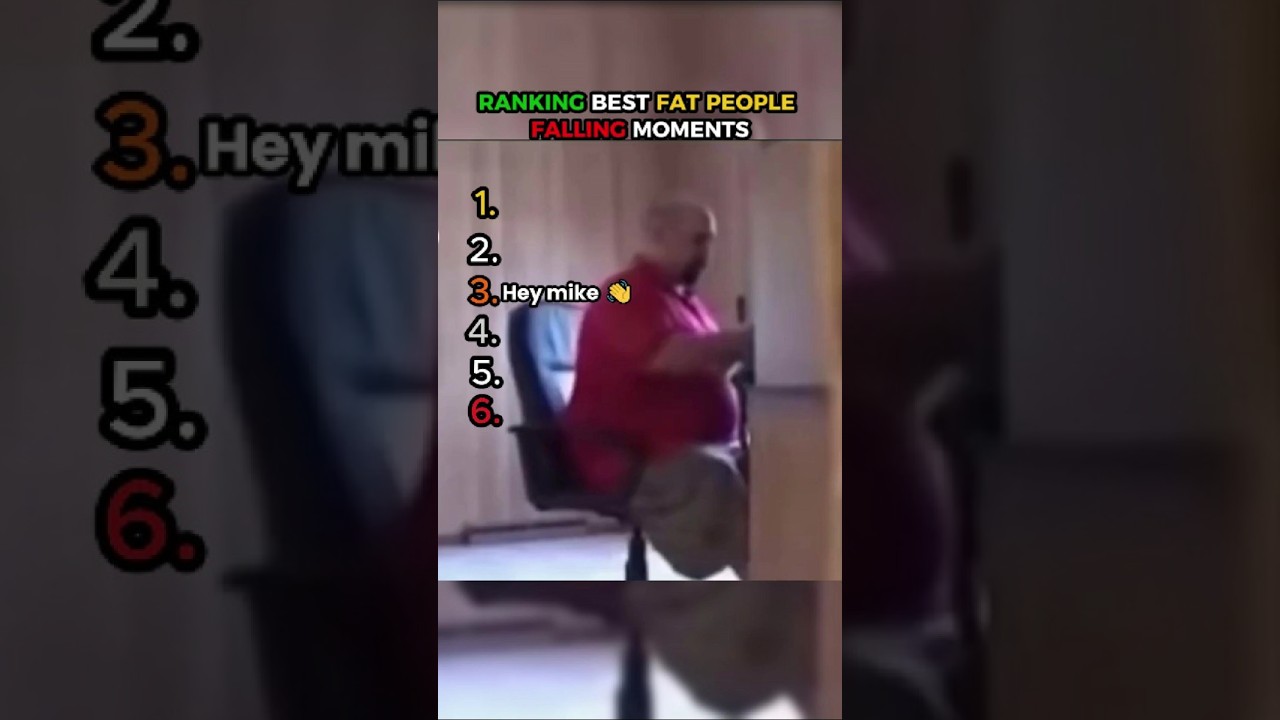 Ranking Top 6 FAT People Falling Moments 😂