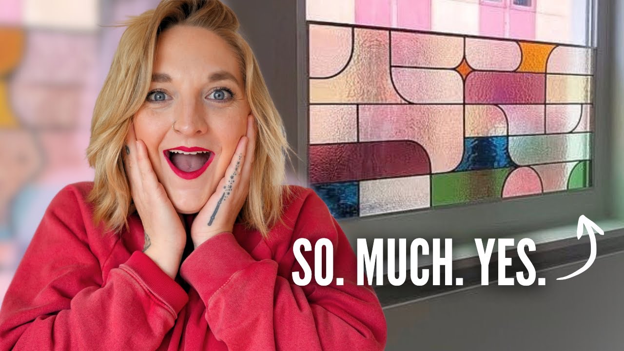 i design & build a MASSIVE Stained Glass Window (Start to Finish!)