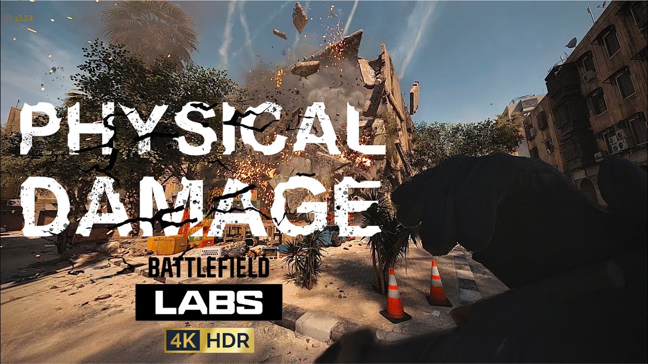 「4K」Battlefield' destruction effects have been completely improved.