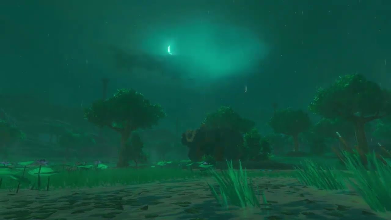 Herin Lake [Thunderstorm] [Pan 01] - Zelda BotW Ambience, Atmosphere & Environment