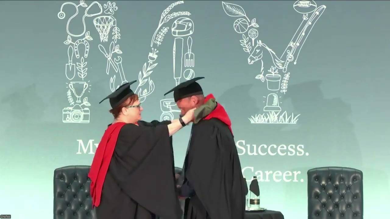 David Hall - Honorary Fellowship - University Centre Myerscough Graduation 2025
