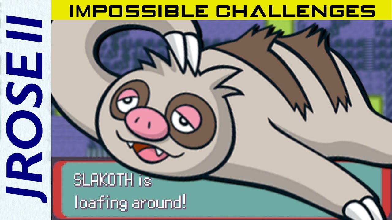 Can you beat Pokemon Emerald with just a Slakoth?