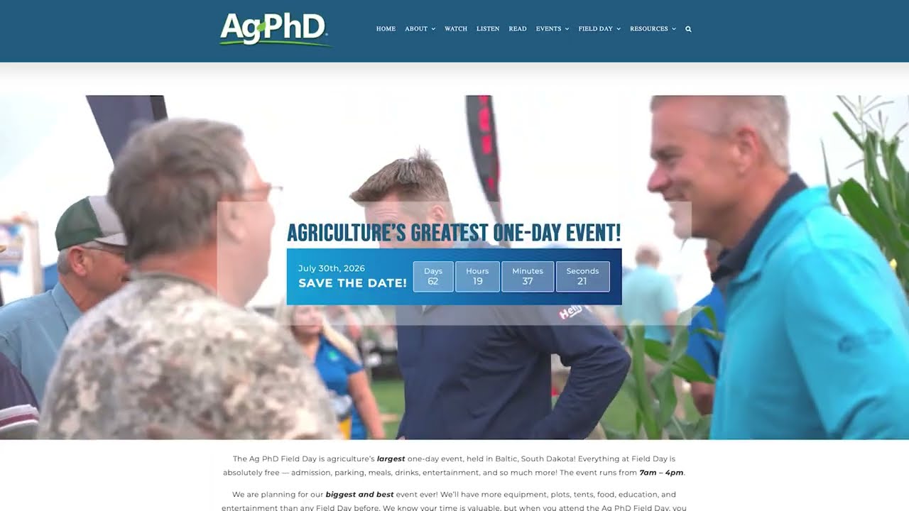 DARREN HEFTY 2026 AG PhD FIELD DAY PREVIEW