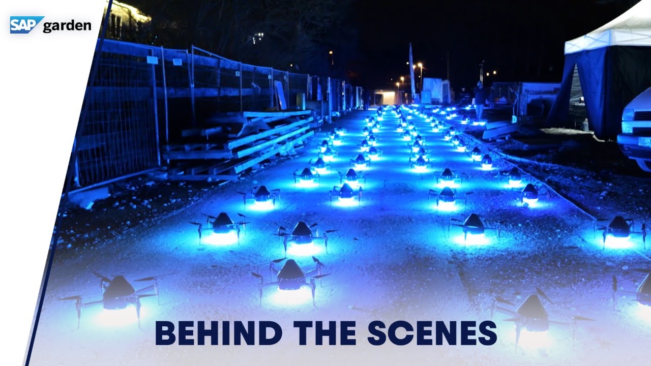 SAP Garden Drone-Show | Behind the Scenes | Grand Opening Eishockey & Basketball Arena | 27.09.2024