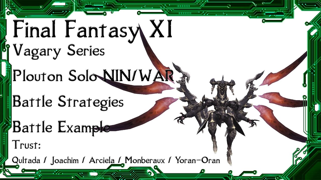 FFXI - Соло Vagary Plouton Ninja с доверием