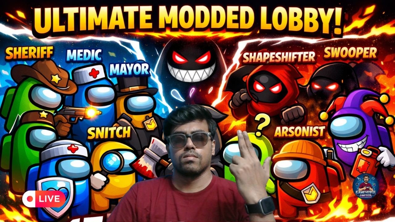 Among Us Normal + Mod LIVE 🔴 Chaos, Betrayals & Chill Build | #amongus #livegaming+ ROAD TO 2K SUBS