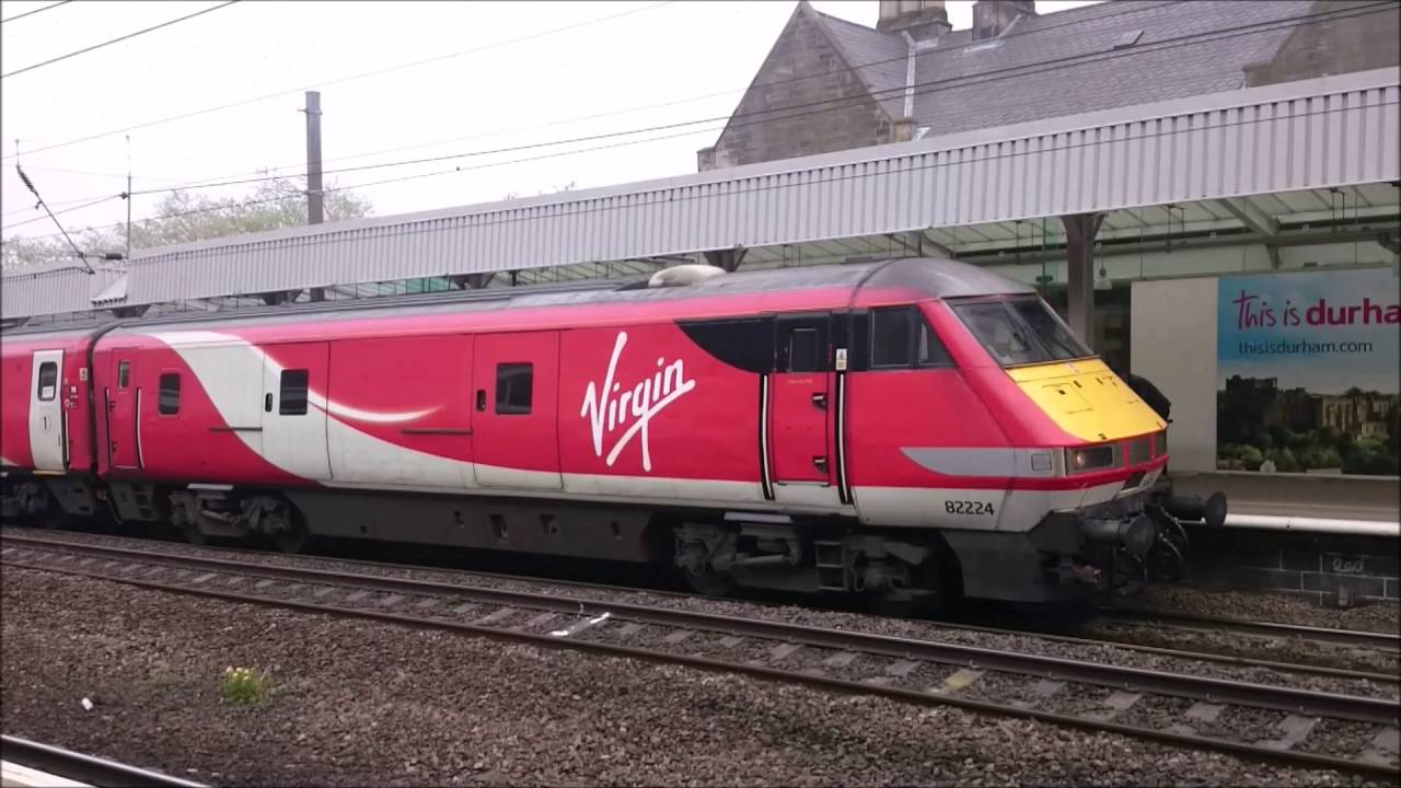 Durham Station, Afternoon Train Traffic - Featuring the Flying Scotsman