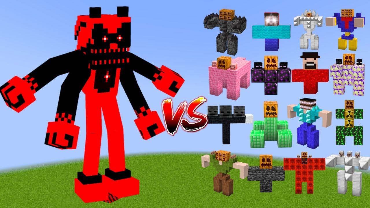 MUTANT DEMON SONIC vs All Minecraft Bosses - Minecraft Mob Battle