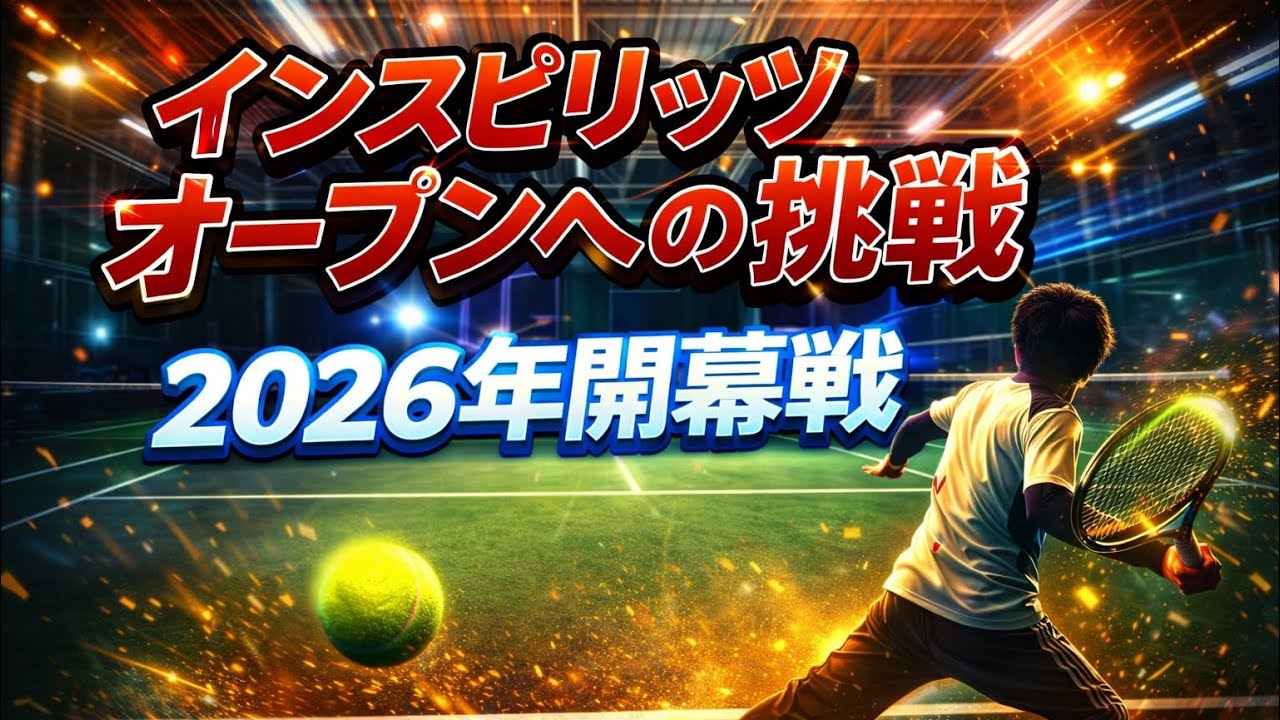 【オープン 3位🥉】2026年1月 テニス インスピ シングルス大会 in トマト オープン 開幕戦