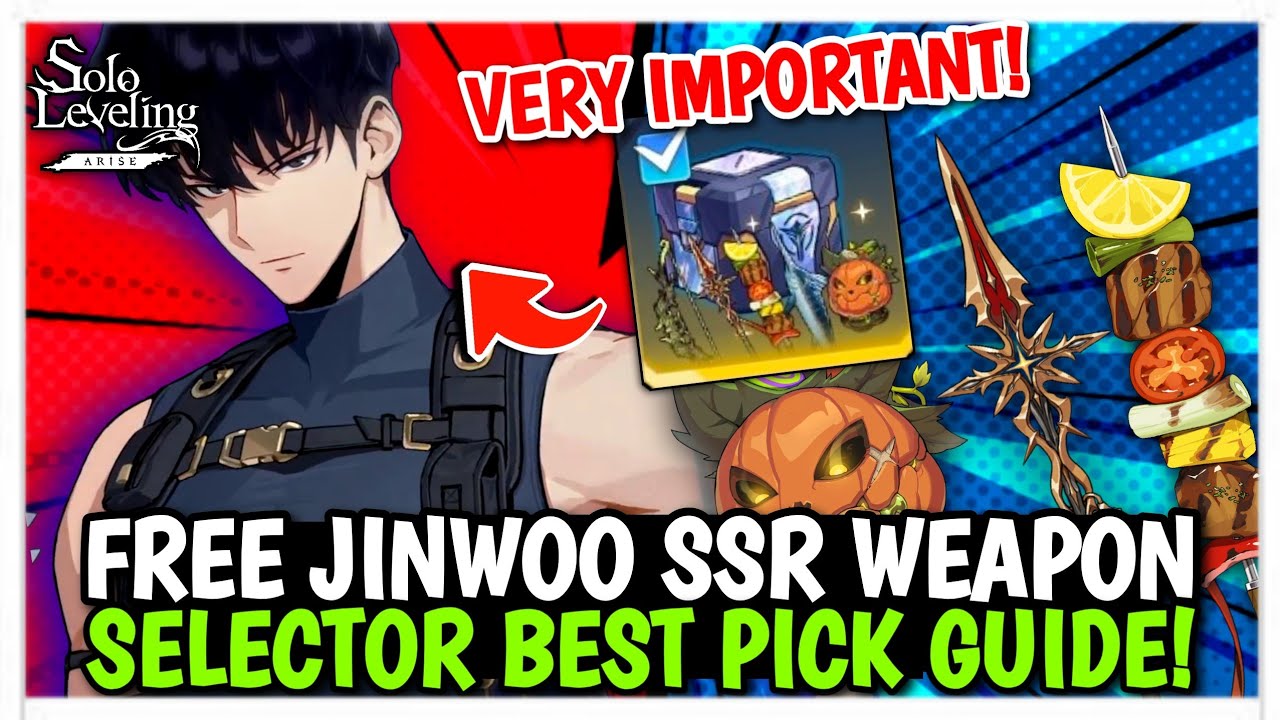 FREE 3X JINWOO SSR WEAPON SELECTORS! BEST PICK GUIDE! DON'T MAKE THIS MISTAKE- Solo Leveling: Arise
